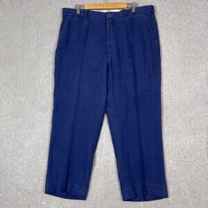 Vintage Polo Ralph Lauren Mens 40x32 Linen Silk Pants *Altered (Inseam 27.5)